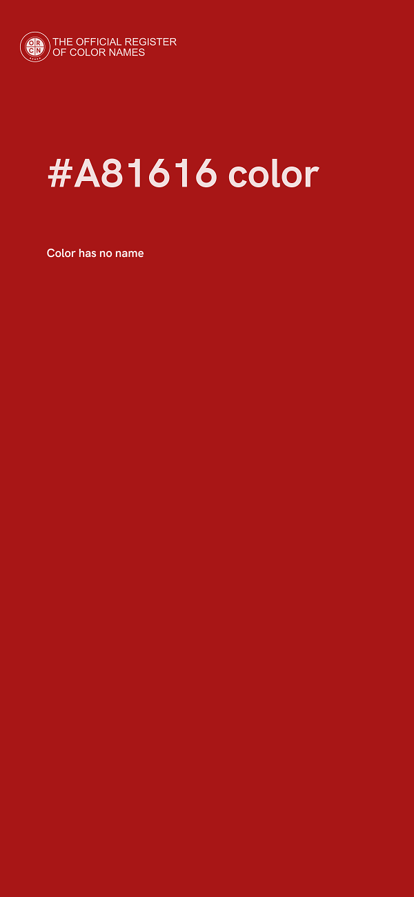 #A81616 color image
