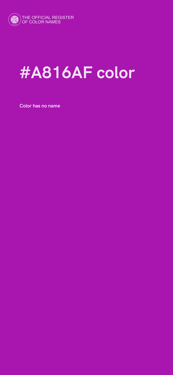 #A816AF color image