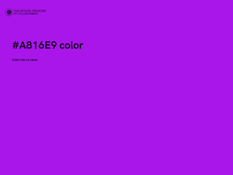 #A816E9 color image