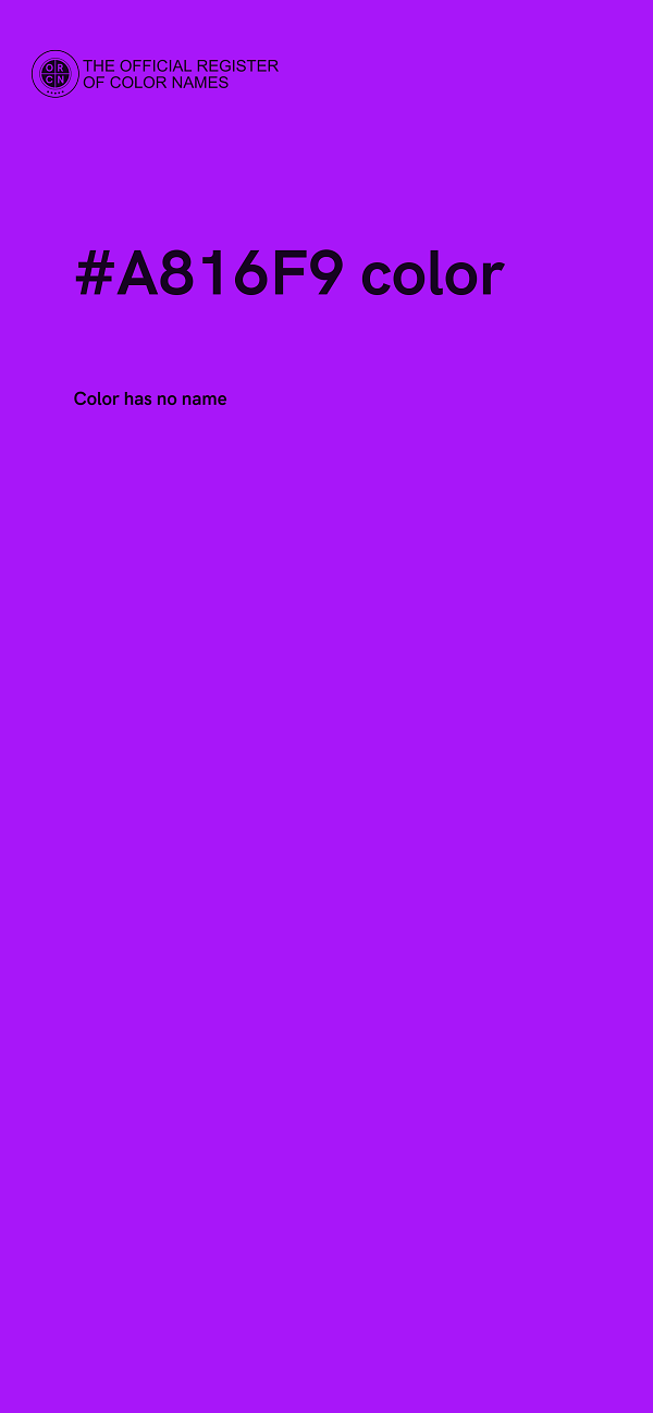 #A816F9 color image