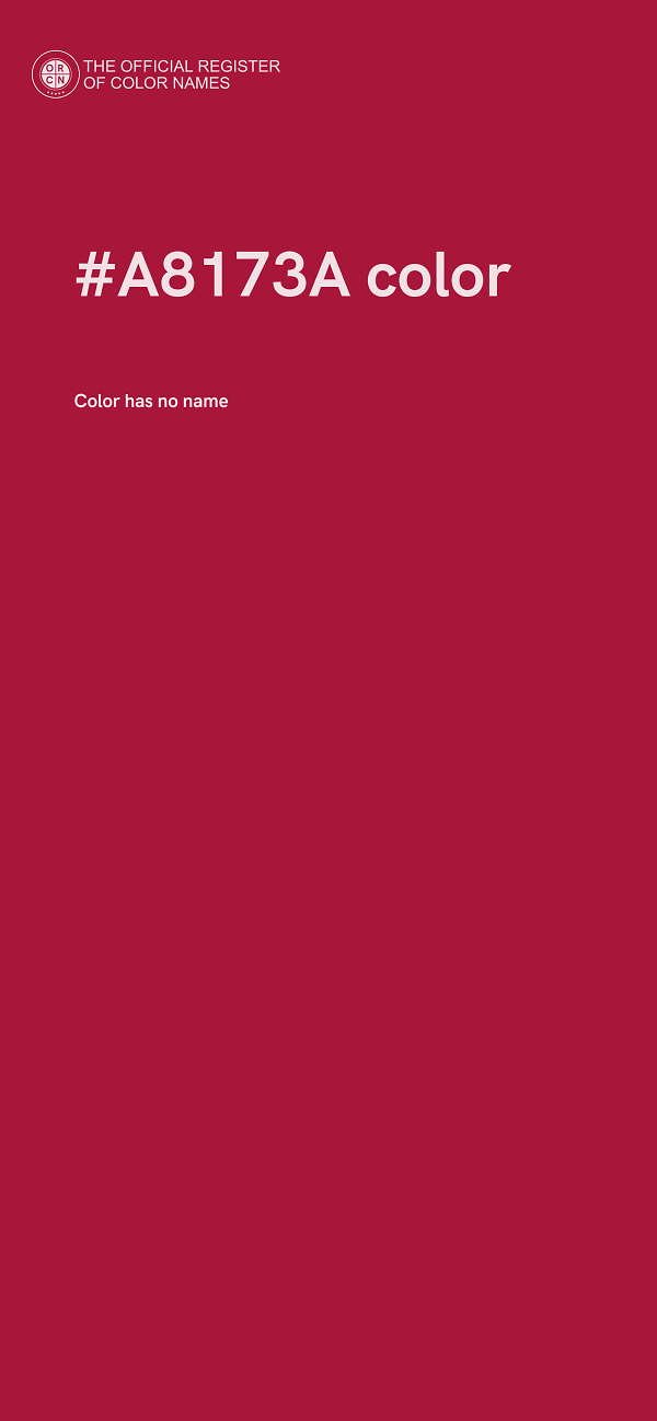 #A8173A color image