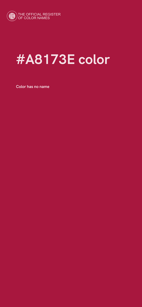 #A8173E color image