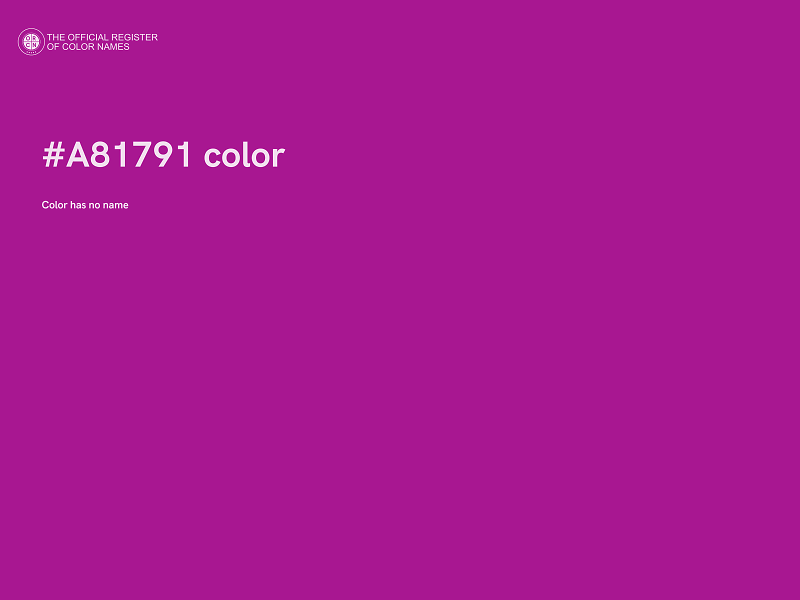 #A81791 color image