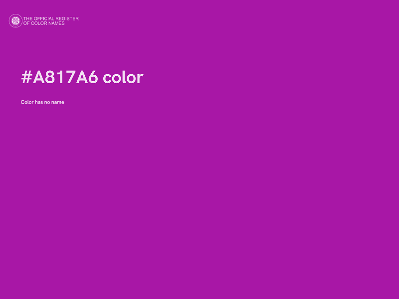 #A817A6 color image