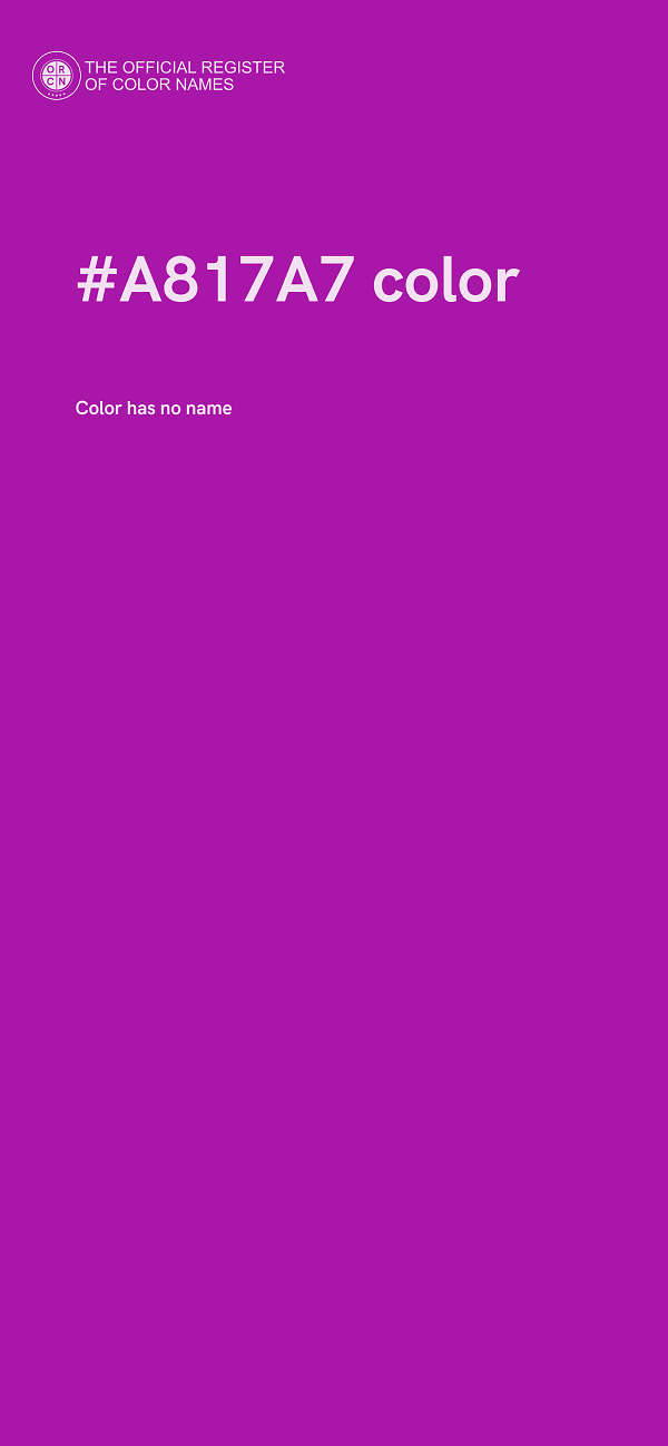 #A817A7 color image
