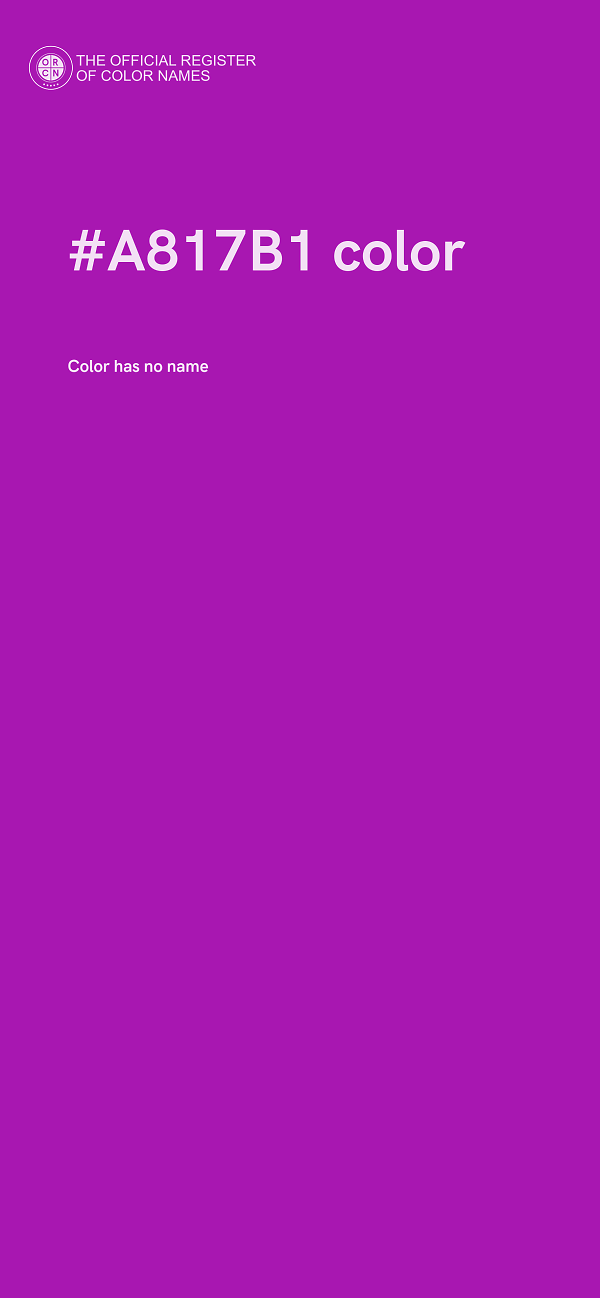 #A817B1 color image
