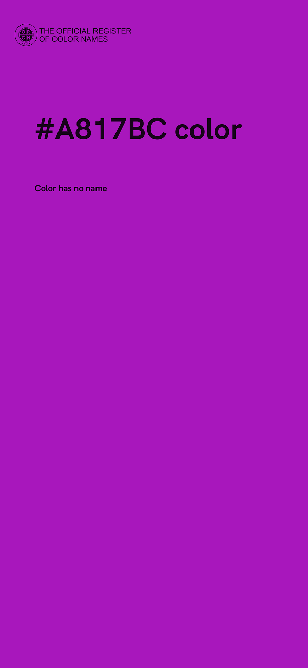 #A817BC color image