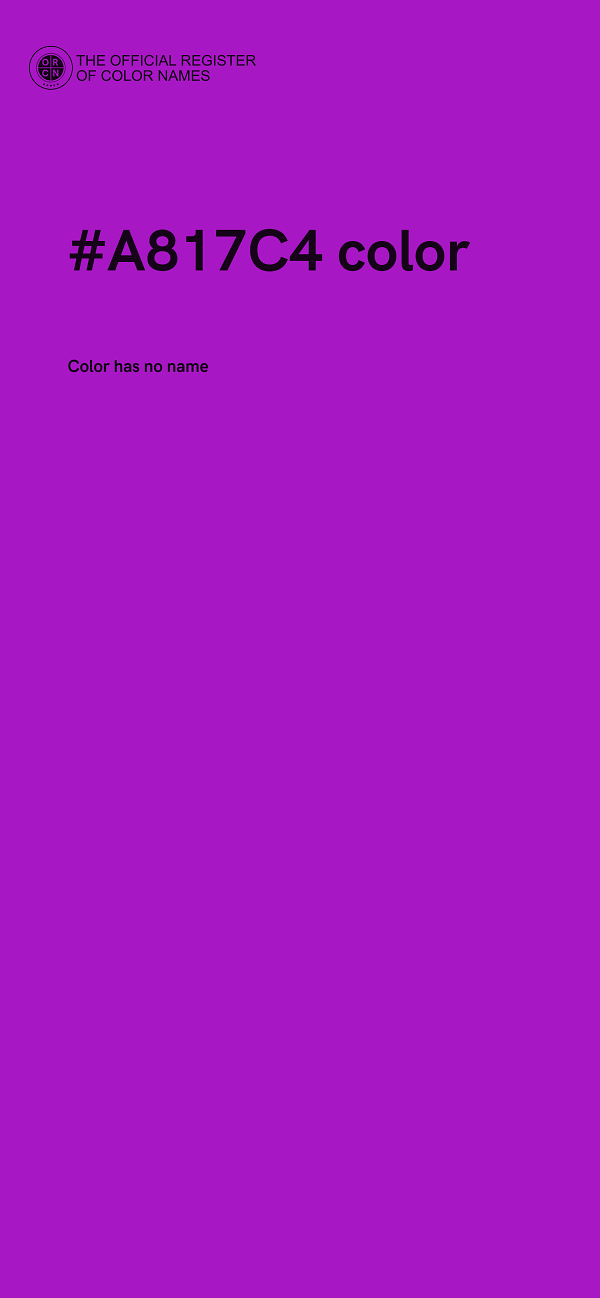 #A817C4 color image