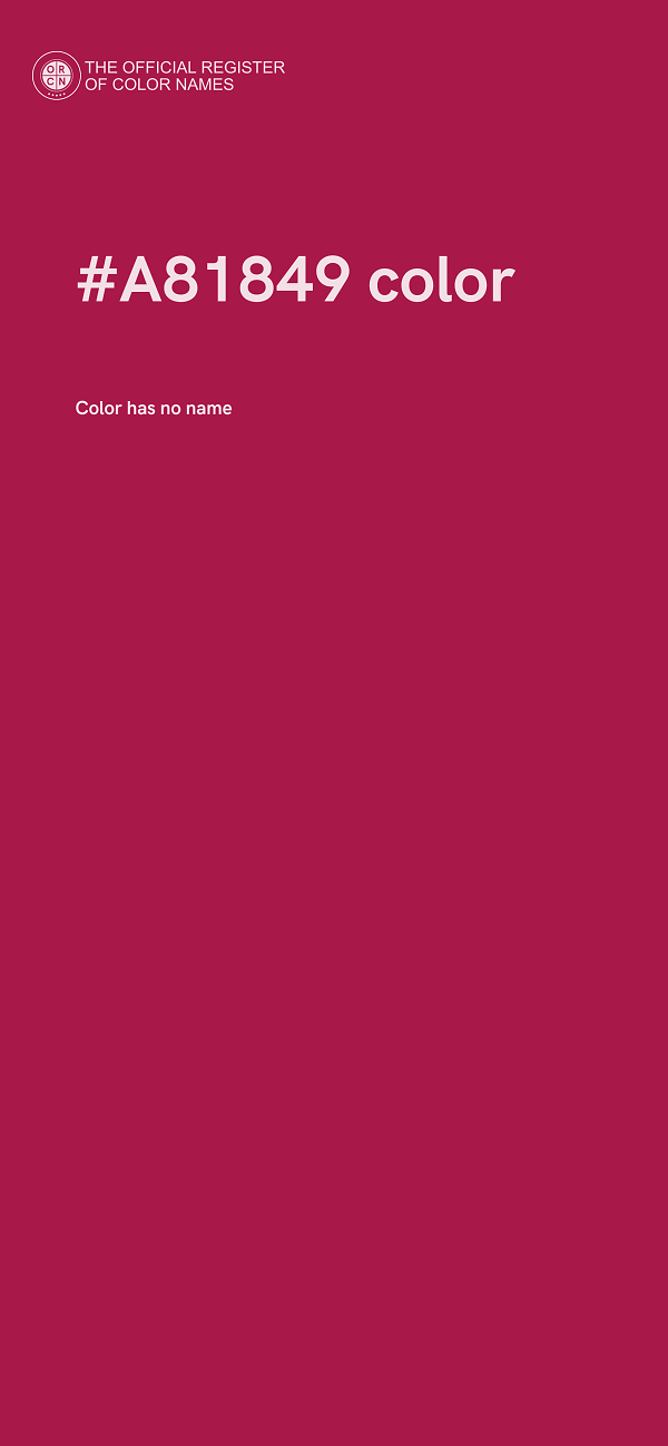 #A81849 color image
