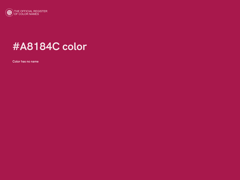 #A8184C color image