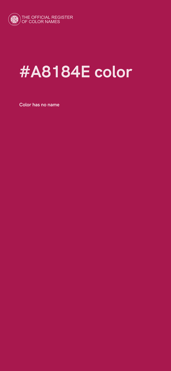 #A8184E color image