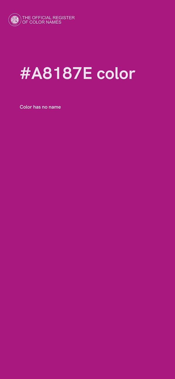 #A8187E color image