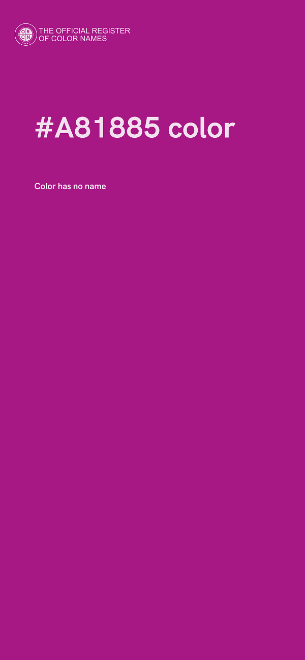 #A81885 color image