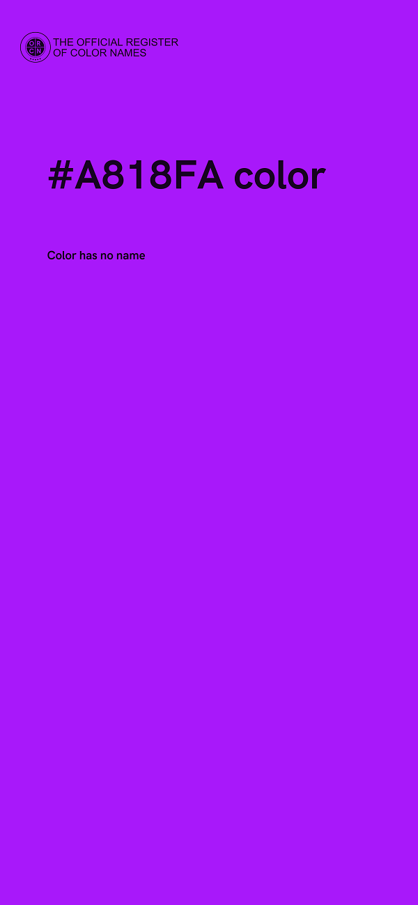 #A818FA color image