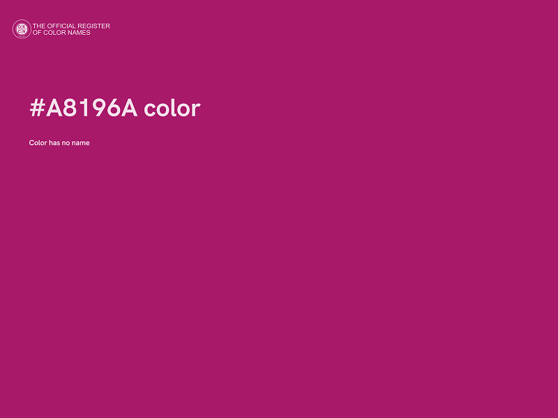 #A8196A color image