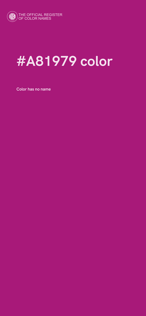 #A81979 color image