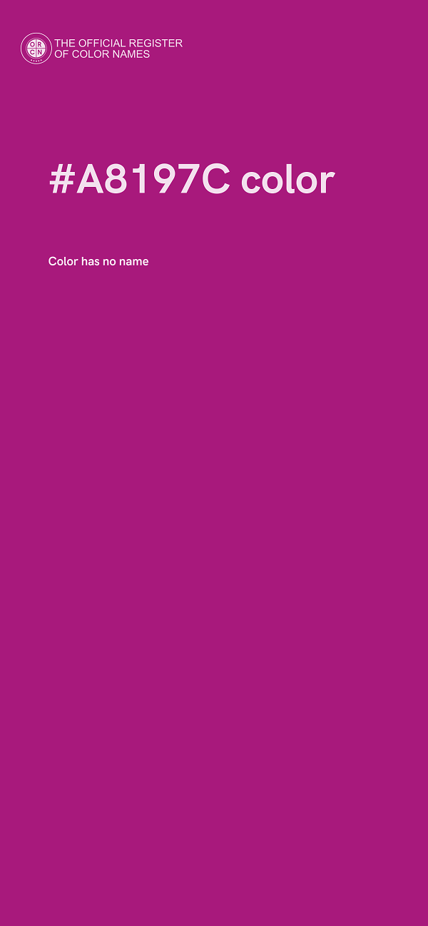 #A8197C color image