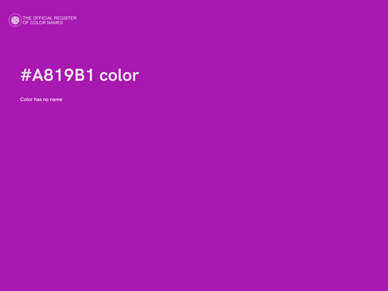 #A819B1 color image