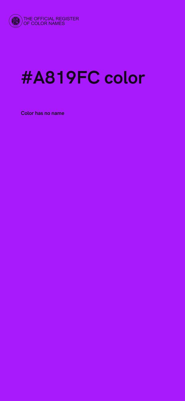 #A819FC color image