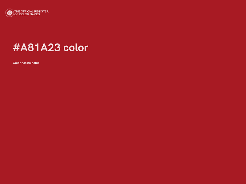 #A81A23 color image