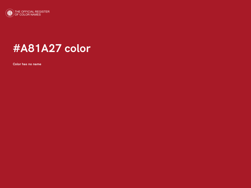#A81A27 color image