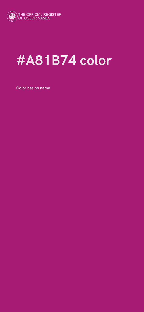 #A81B74 color image