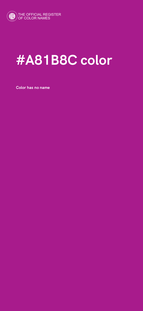 #A81B8C color image