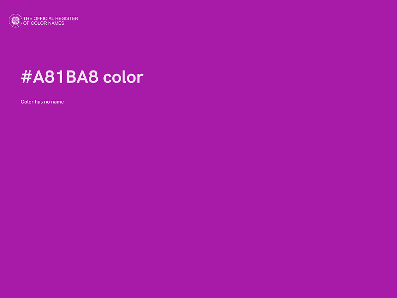 #A81BA8 color image