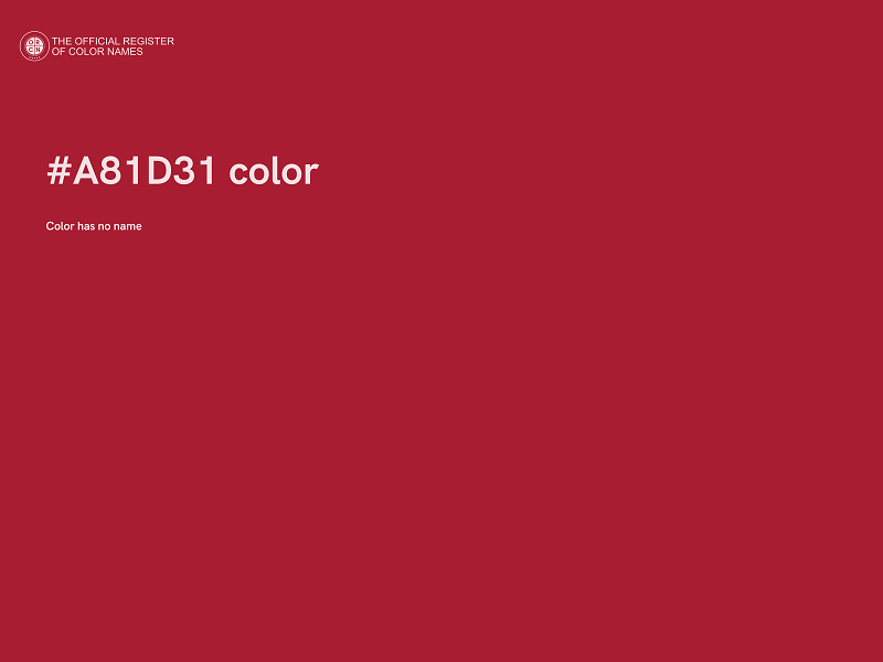 #A81D31 color image