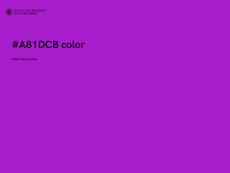 #A81DCB color image