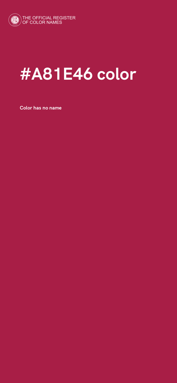 #A81E46 color image