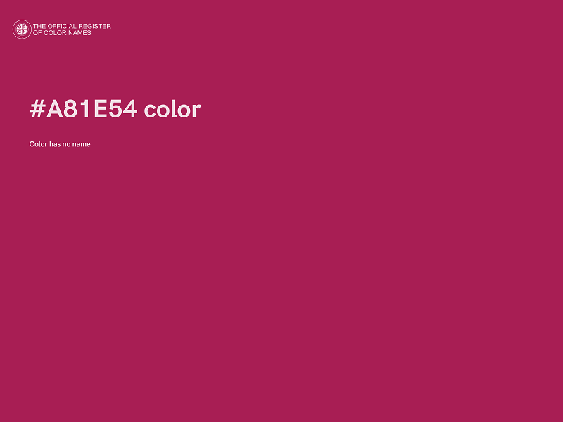 #A81E54 color image