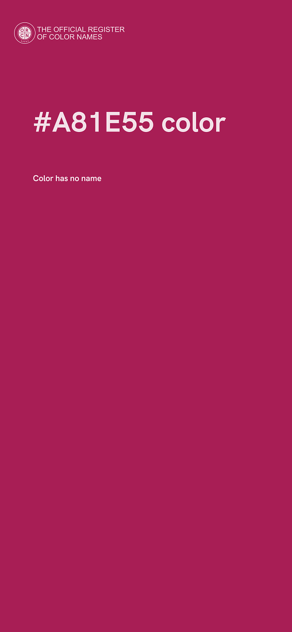 #A81E55 color image