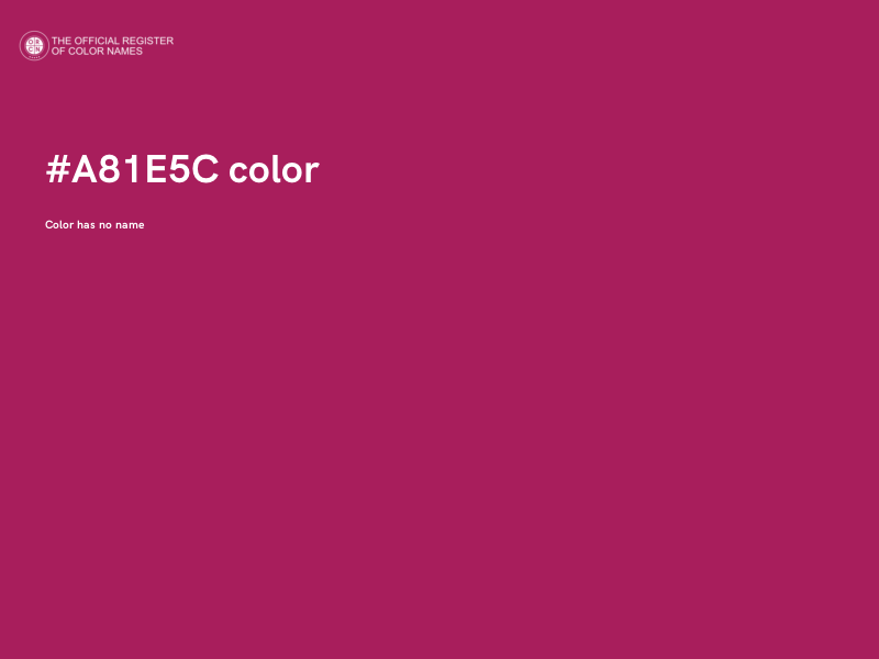 #A81E5C color image