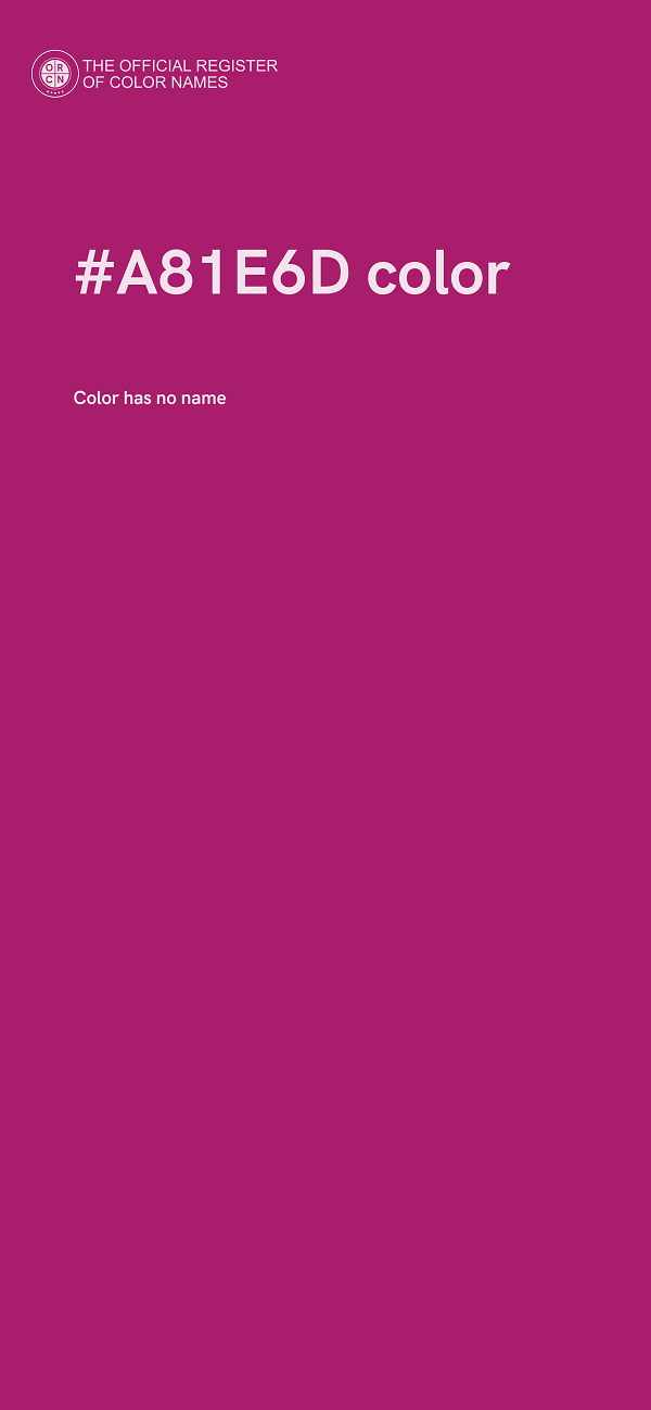 #A81E6D color image