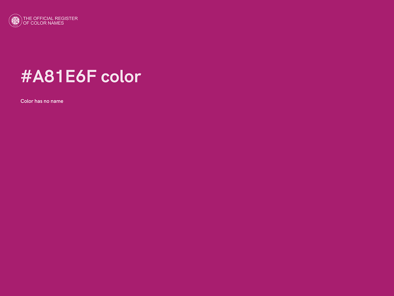 #A81E6F color image