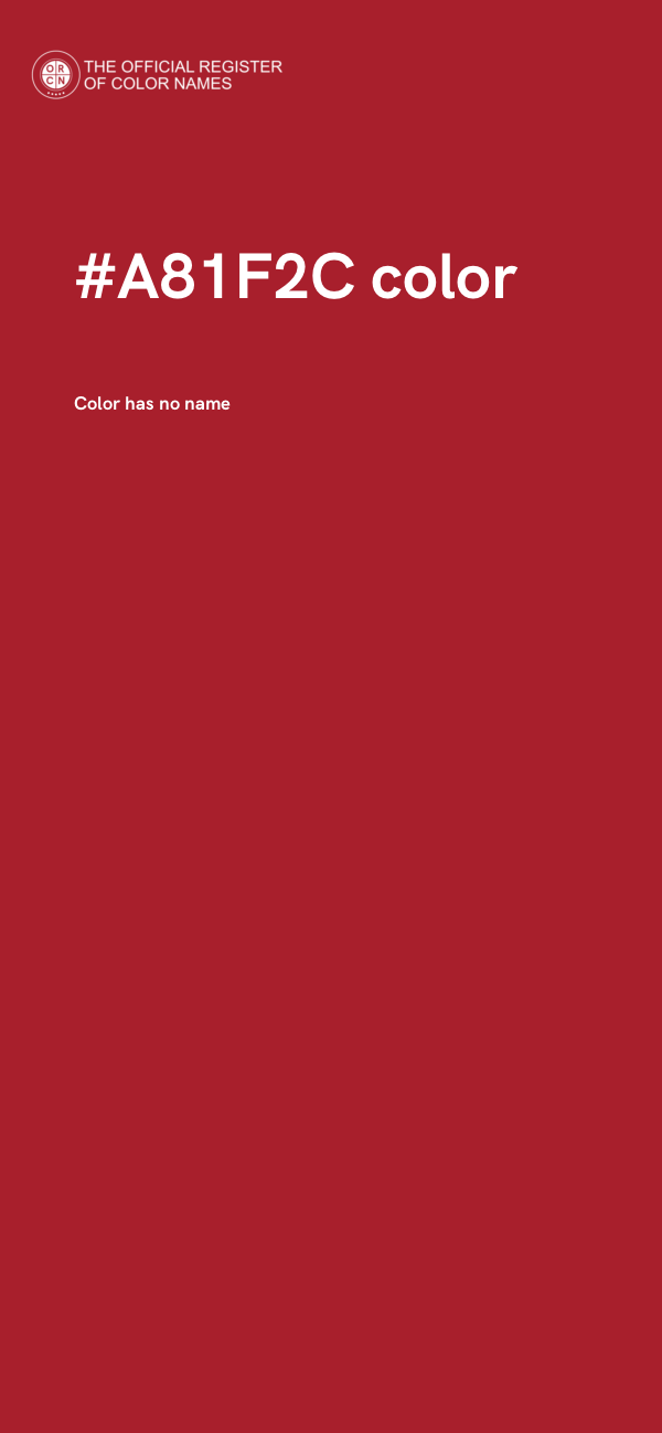 #A81F2C color image