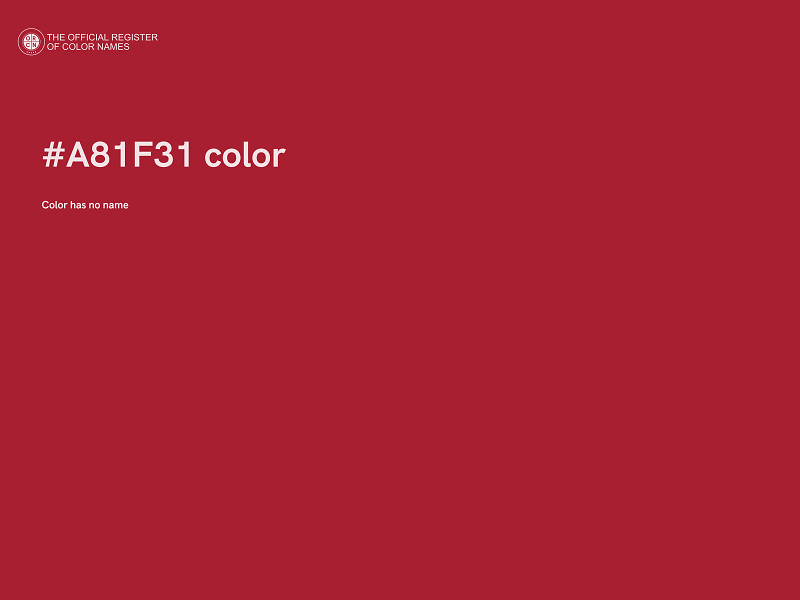 #A81F31 color image