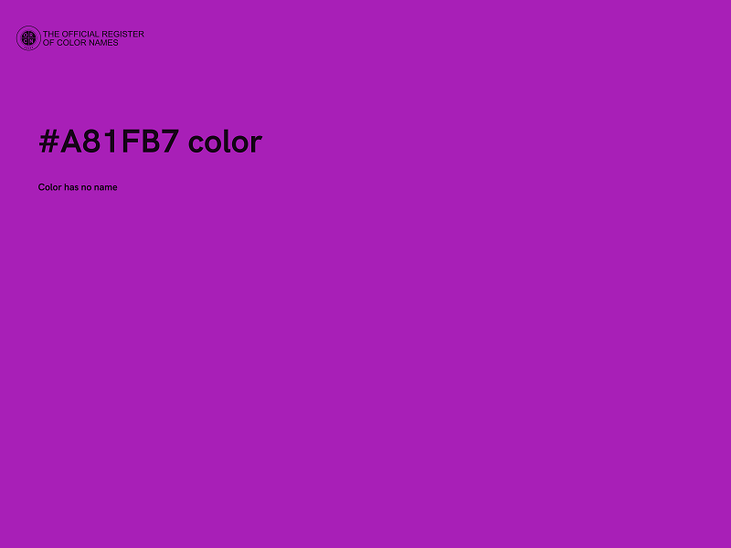 #A81FB7 color image