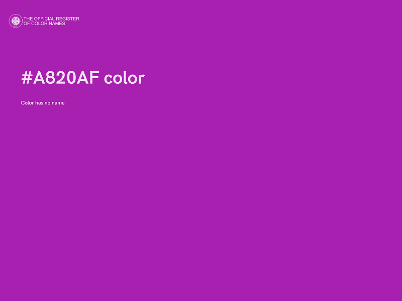 #A820AF color image