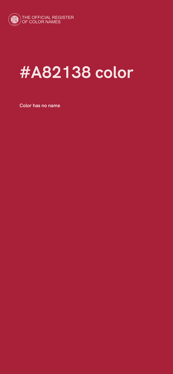 #A82138 color image