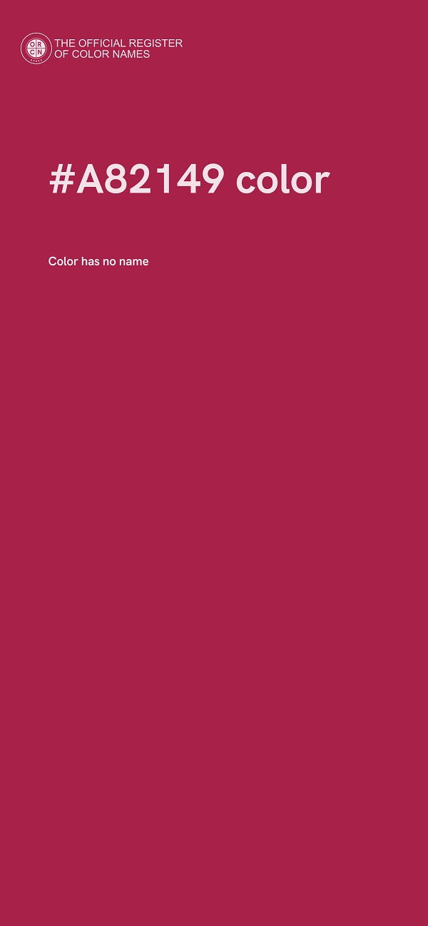 #A82149 color image