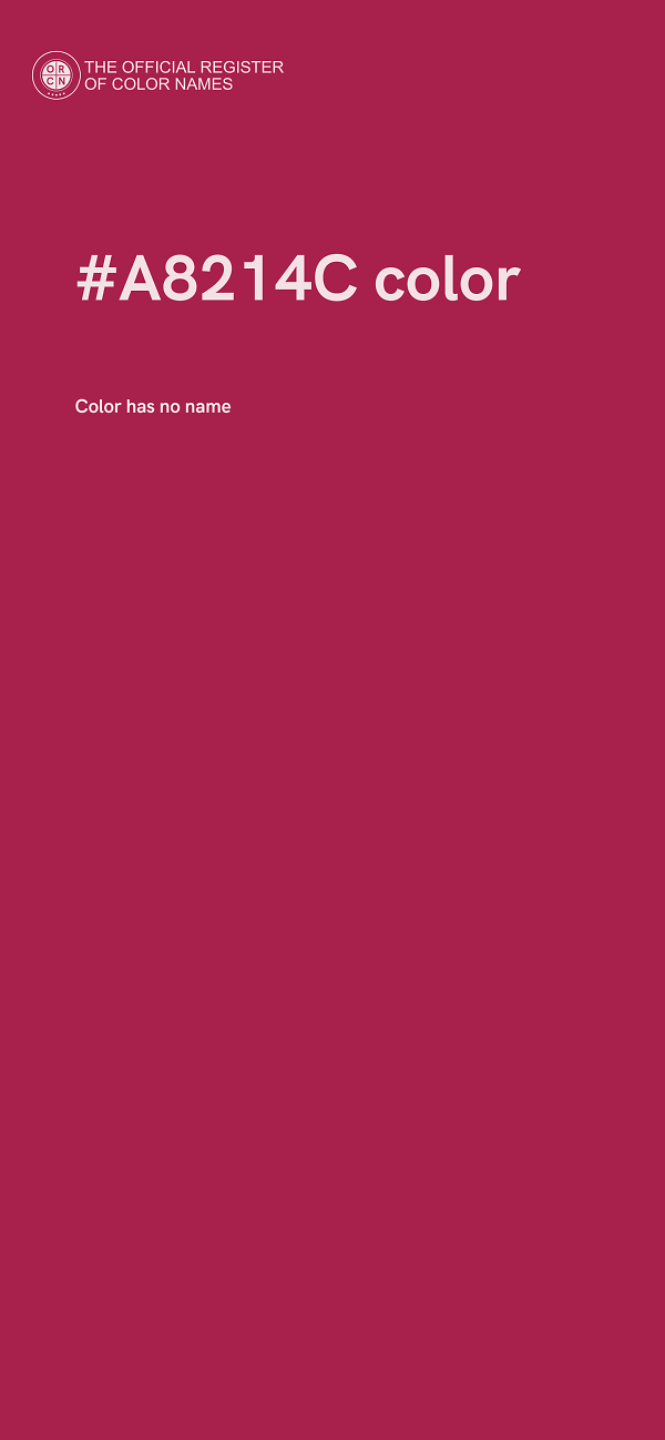 #A8214C color image