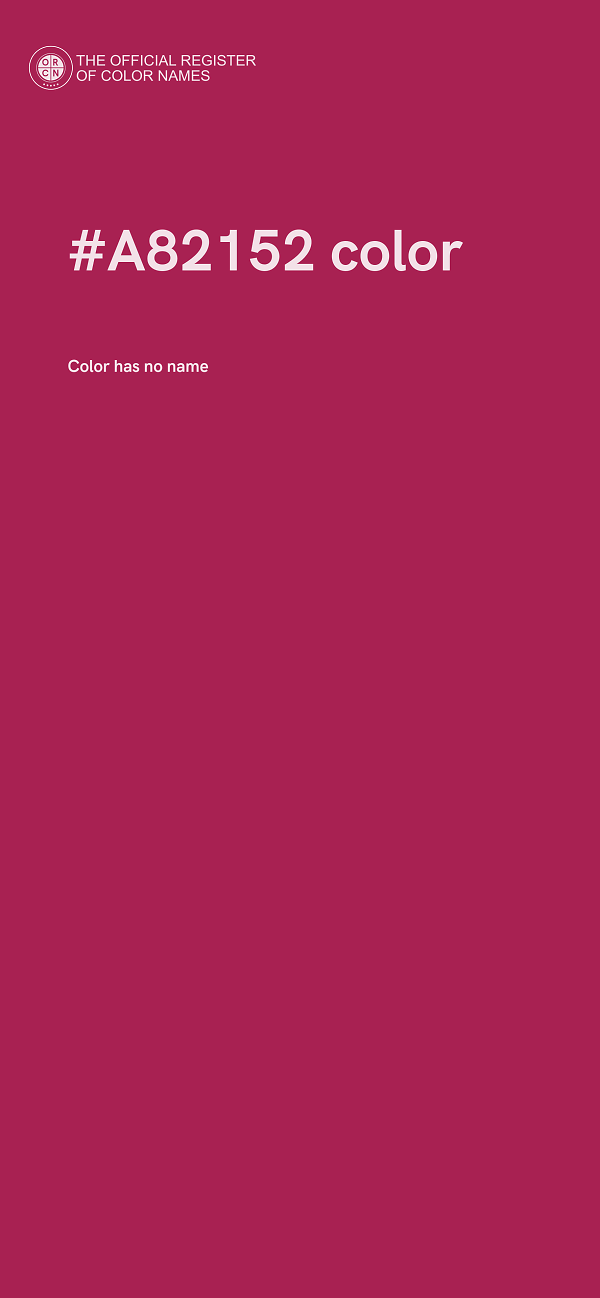 #A82152 color image