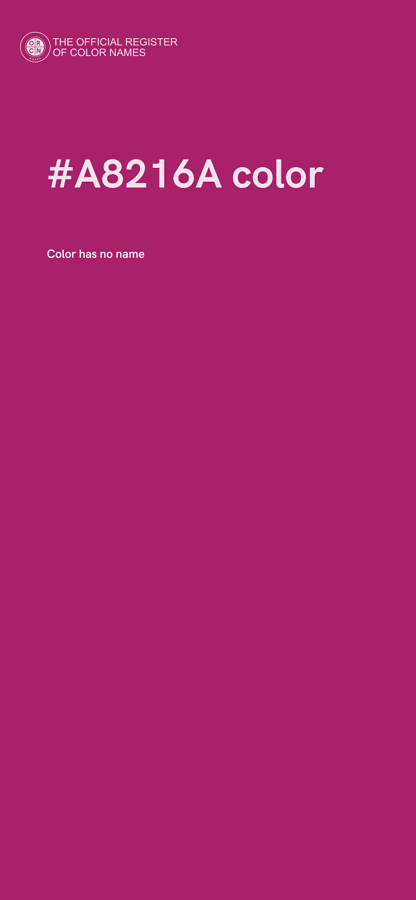 #A8216A color image