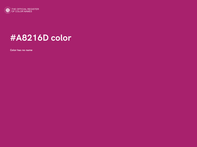 #A8216D color image