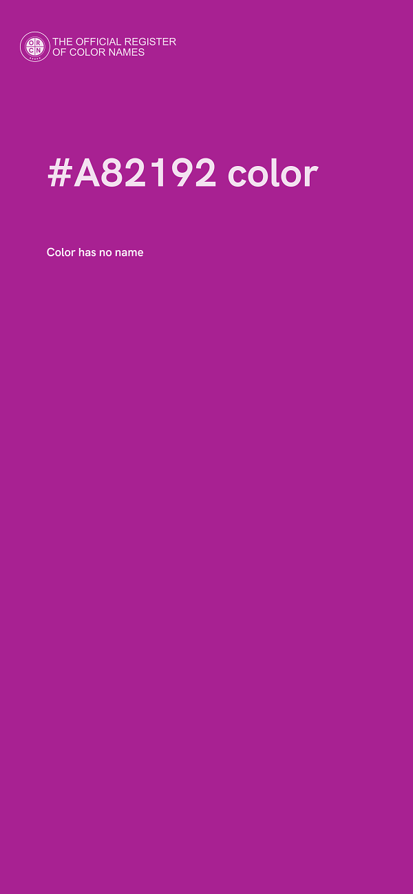 #A82192 color image