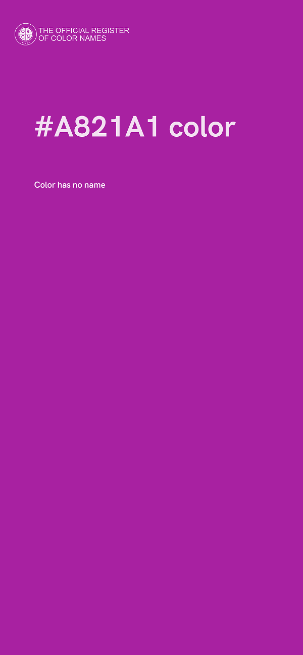 #A821A1 color image