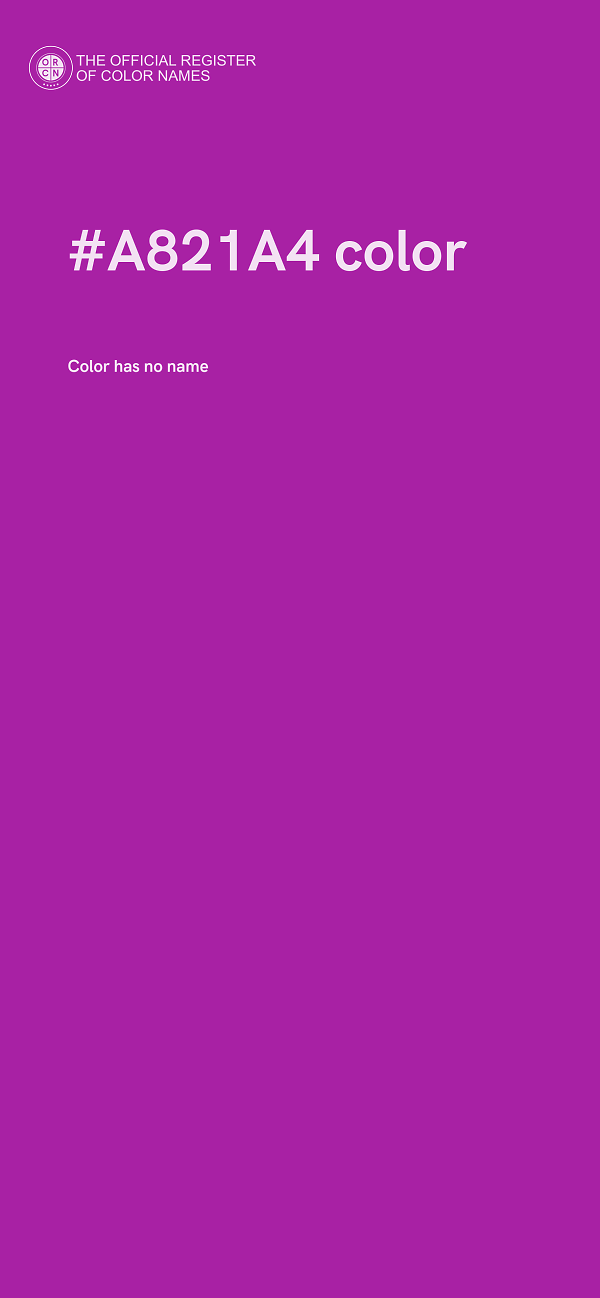 #A821A4 color image