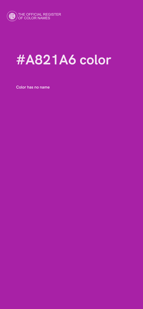 #A821A6 color image